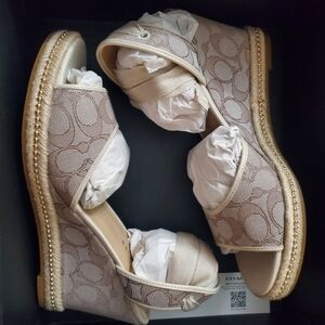 Coach Tan Espadrille Women's Shoes